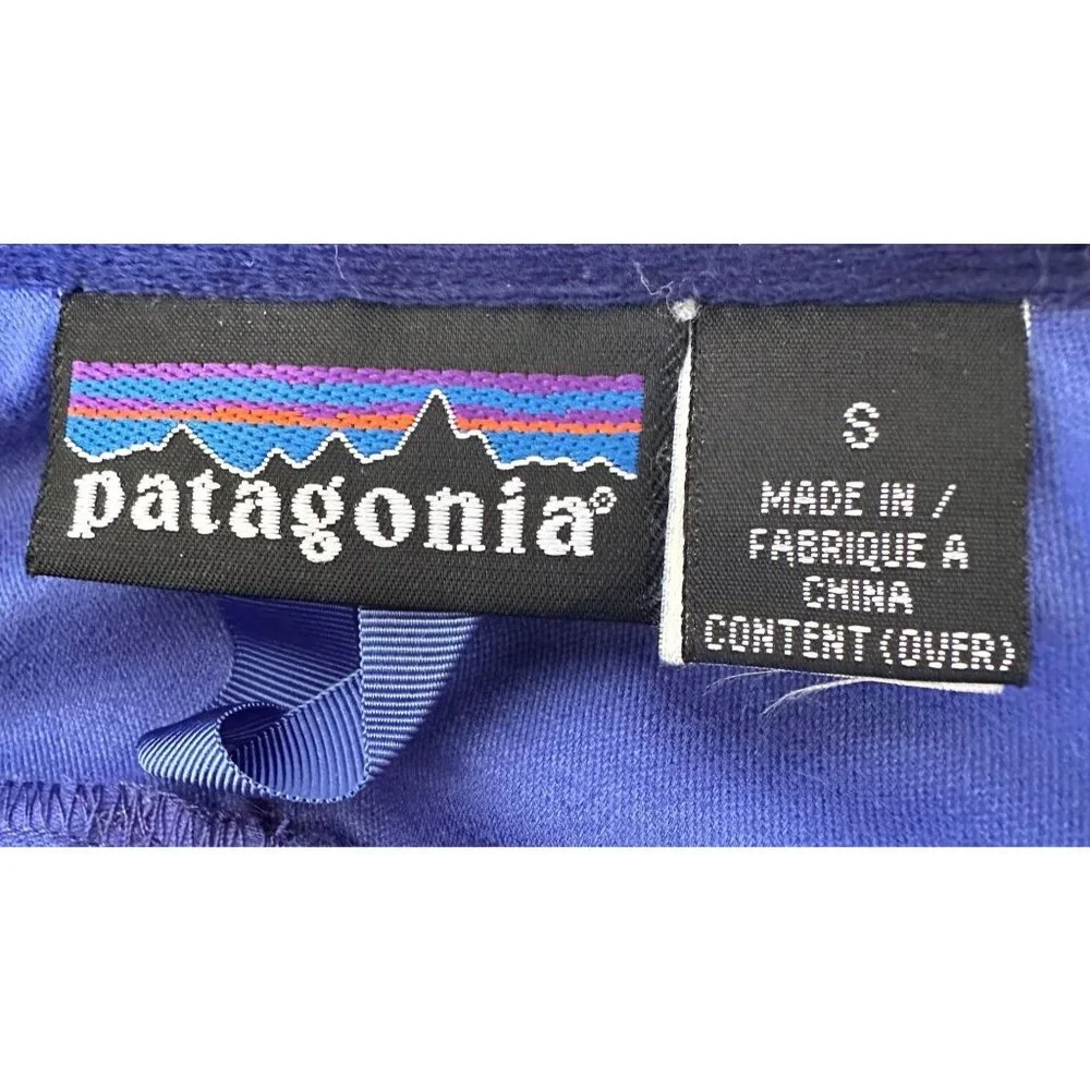Patagonia Windbreaker Rain Jacket Unisex Small Blue Stetch Panels Zippe… - Picture 11 of 12